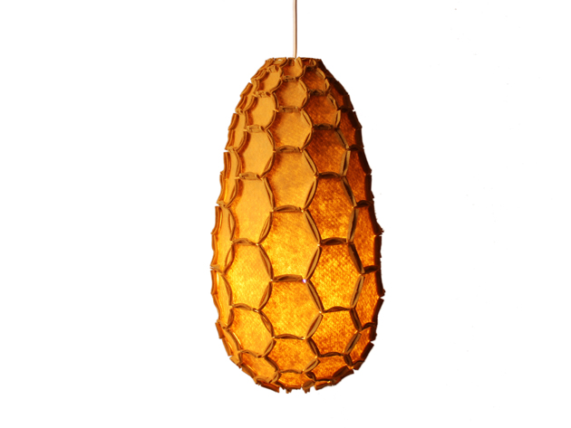 Nectar lamp shade (mustard) - Designer Rebecca Asquith
